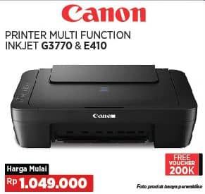 Canon Canon Pixma G3770 - Printer Ink Tank/Asus E410 Series Laptop   Harga Promo Rp1.049.000, Harga Mulai, Free Voucher 200K