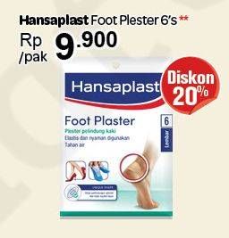 Promo Harga HANSAPLAST Foot Plaster 6 pcs - Carrefour