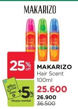 Promo Harga Makarizo Hair Energy Scentsations 100 ml - Watsons