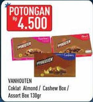 Promo Harga VAN HOUTEN Chocolate Almonds, Cashews, Assortment 130 gr - Hypermart