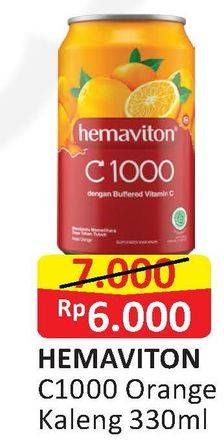 Promo Harga HEMAVITON C1000 Orange 330 ml - Alfamart