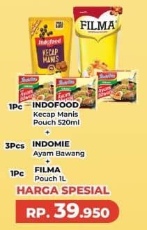 Indofood Kecap Manis + Indomie Mie Kuah + Filma Minyak Goreng