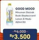 Promo Harga Good Mood Minuman Ekstrak Buah Blackcurrant, Lemon Madu 450 ml - Indomaret
