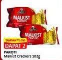 Promo Harga Paroti Malkist Crackers 102 gr - Alfamart