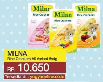 Promo Harga MILNA Rice Crackers All Variants 5 pcs - Yogya