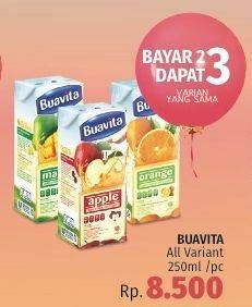 Promo Harga BUAVITA Fresh Juice All Variants 250 ml - LotteMart