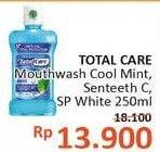 Promo Harga TOTAL CARE Mouthwash Cool Mint, Sparkling White, Sensitive Teeth 250 ml - Alfamidi