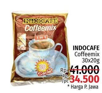 Promo Harga Indocafe Coffeemix 30 pcs - LotteMart