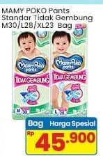 Promo Harga Mamy Poko Pants Xtra Kering Slim Tidak Gembung M30, L28, XL23 23 pcs - Indomaret