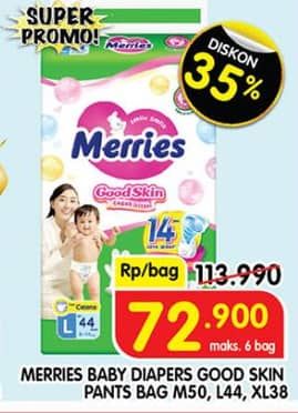 Promo Harga Merries Pants Good Skin M50, XL38, L44 38 pcs - Superindo