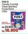 Promo Harga Foxs Crystal Candy Berries, Fruits, Fruity Mints 180 gr - Indomaret