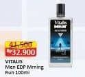 Promo Harga Vitalis Men Eau de Parfum Morning Run 100 ml - Alfamart