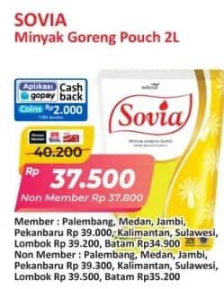 Promo Harga Sovia Minyak Goreng 2000 ml - Alfamart