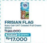 Promo Harga Frisian Flag Susu UHT Purefarm Full Cream, Swiss Chocolate 900 ml - Indomaret