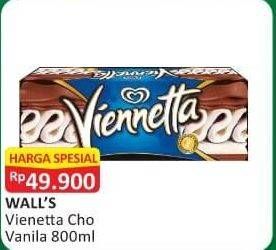 Promo Harga WALLS Ice Cream Viennetta Choco Vanila 800 ml - Alfamart