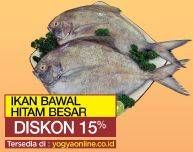 Promo Harga Ikan Bawal Hitam Besar per 100 gr - Yogya