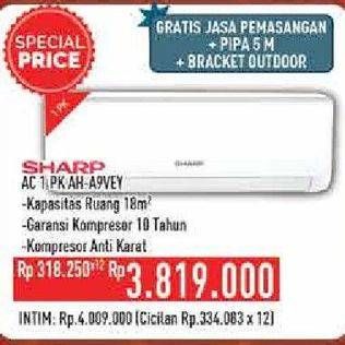 Promo Harga SHARP AH-A9VEY - AC 1PK  - Hypermart