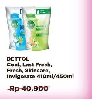 Promo Harga DETTOL Body Wash Cool, Lasting Fresh, Fresh, Skincare, Invigorate 410 ml - Alfamidi