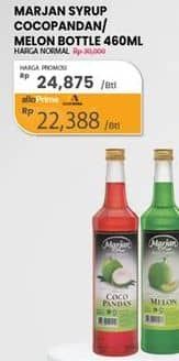 Promo Harga Marjan Syrup Boudoin Cocopandan, Melon 460 ml - Carrefour