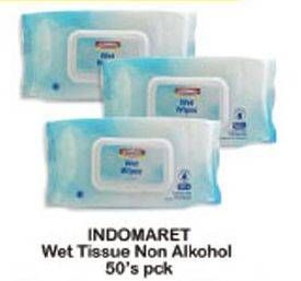 Promo Harga INDOMARET Wet Tissue Non Alkohol 50 pcs - Indomaret
