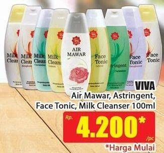 Promo Harga Viva Air Mawar / Face Tonic / Milk Cleanser  - Hari Hari