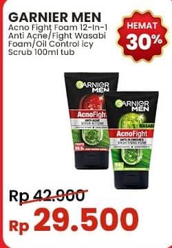 Promo Harga Garnier Men Facial Foam  - Indomaret