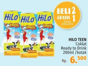 Promo Harga HILO Teen Ready To Drink Coklat 200 ml - LotteMart