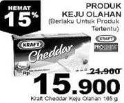 Promo Harga KRAFT Cheese Cheddar 165 gr - Giant