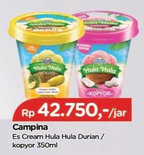 Promo Harga Campina Hula Hula Durian, Kopyor 350 ml - TIP TOP