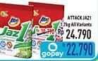 Promo Harga ATTACK Jaz1 Detergent Powder Pesona Segar, Semerbak Cinta 1700 gr - Hypermart