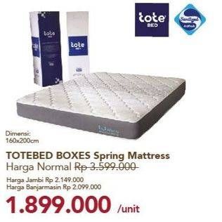 Promo Harga Totebed Boxes Spring Mattress   - Carrefour