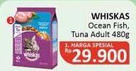 Promo Harga WHISKAS Dry Food Adult Ocean Fish, Adult Tuna 480 gr - Alfamidi