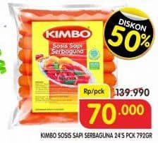 Promo Harga Kimbo Sosis Sapi Serbaguna 792 gr - Superindo