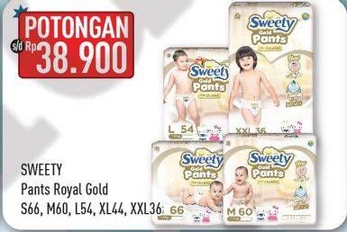Promo Harga Sweety Gold Pants S66, M60, L54, XL44, XXL36  - Hypermart