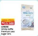 Promo Harga Luwak White Koffie Premium Less Sugar 10 pcs - Alfamart