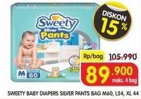 Promo Harga Sweety Silver Pants M60, L54, XL44  - Superindo