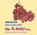 Promo Harga Anggur Red Globe RRT per 100 gr - Yogya