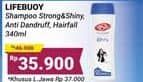 Promo Harga Lifebuoy Shampoo Strong Shiny, Anti Dandruff, Anti Hair Fall 340 ml - Alfamidi