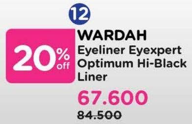 Promo Harga Wardah Eyeliner Optimum Hi Black  - Watsons