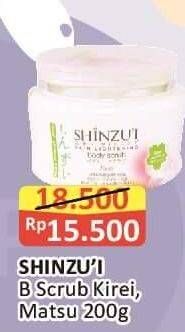 Promo Harga Shinzui Body Scrub Kirei, Matsu 200 gr - Alfamart