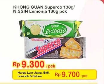 Harga Khong Guan Superco/Nissin Lemonia