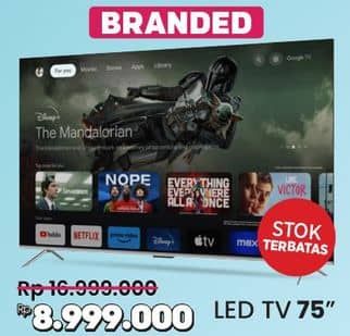 Promo Harga Branded LED TV 75