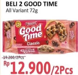 Promo Harga Good Time Cookies Chocochips All Variants 72 gr - Alfamidi