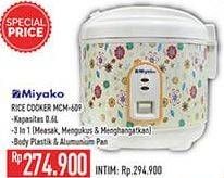 Promo Harga MIYAKO MCM-609 | Rice Cooker  - Hypermart