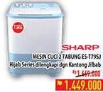Promo Harga SHARP ES-T 79 | Mesin Cuci 2 Tabung 7 kg  - Hypermart