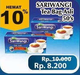 Promo Harga Sariwangi Teh Asli 50 pcs - Giant