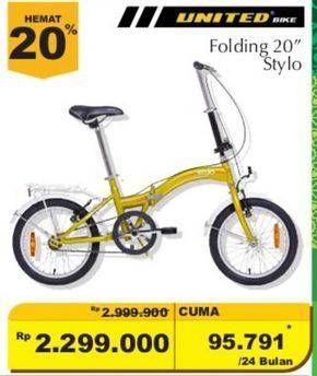 Promo Harga UNITED Folding Bike Stylo 20  - Giant