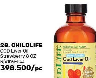 Promo Harga CHILD LIFE Pure Cod Liver Oil (DHA)  - Guardian