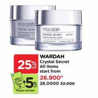 Promo Harga Wardah Crystal Secret Series  - Watsons