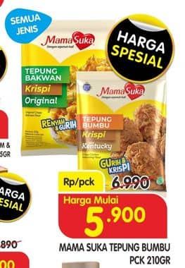 Promo Harga Mamasuka Tepung Bumbu All Variants 210 gr - Superindo